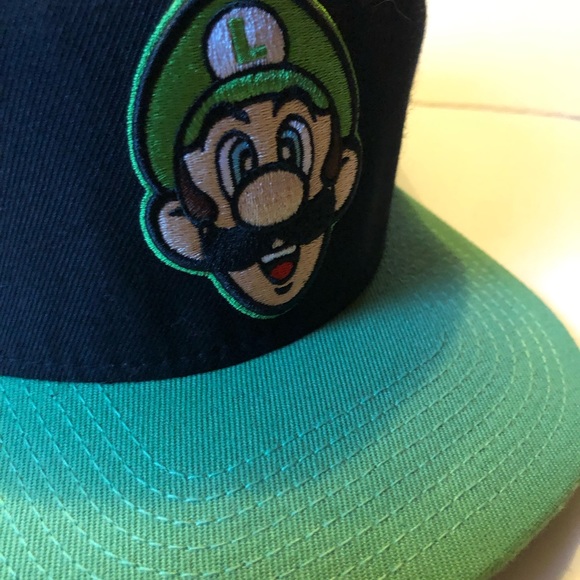 Luigi Cap Nintendo Super Mario Snap back, 2016 wool/poly - Picture 2 of 9